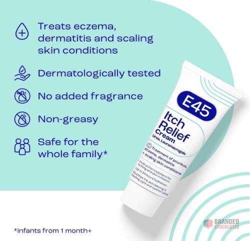 1074 pieces E45 Itch Relief Cream 100g – Anti Itch Cream for Skin Irritation - thumbnail image - Premier B2B Stocklot Marketplace