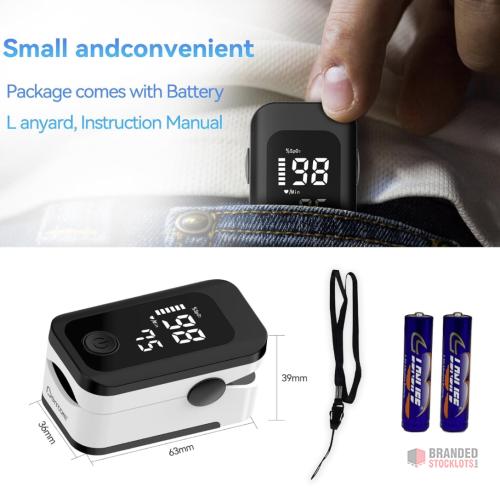 605 PIECES Berrcom Pulse Oximeter Blood Oxygen Saturation Monitor Finger High Accuracy - thumbnail image - Premier B2B Stocklot Marketplace