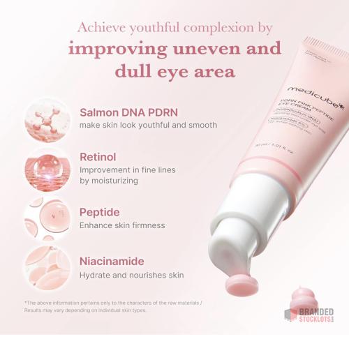 400 pieces Medicube Eye Serum with Salmon DNA PDRN & Pink Peptides | 99% Purity Retinol for Fine Lines - thumbnail image - Premier B2B Stocklot Marketplace