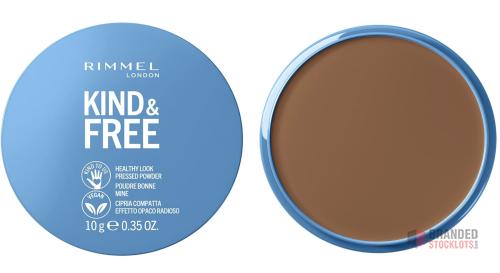 Rimmel Kind + Free Natural Finish Pressed Powder, Deep 050 - Premier B2B Stocklot Marketplace