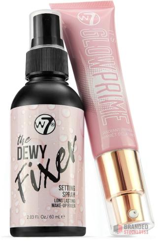 207 pieces W7 The Fixer Glow Set - Makeup Primer & Setting Spray Duo for Radiant, - thumbnail image - Premier B2B Stocklot Marketplace
