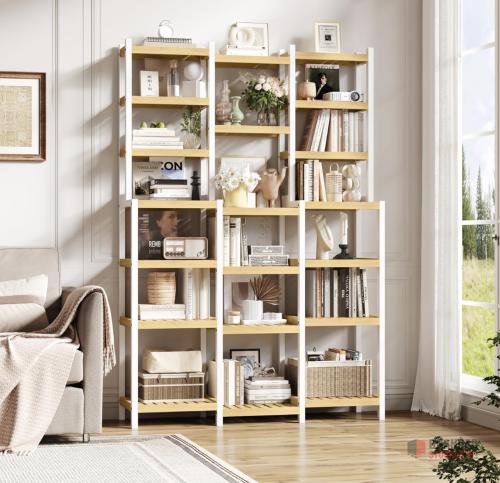84 pieces FOREHILL Bamboo Storage Shelf, 7-tier Free Standing Shelving Unit - thumbnail image - Premier B2B Stocklot Marketplace