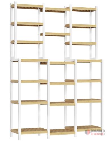 84 pieces FOREHILL Bamboo Storage Shelf, 7-tier Free Standing Shelving Unit - thumbnail image - Premier B2B Stocklot Marketplace