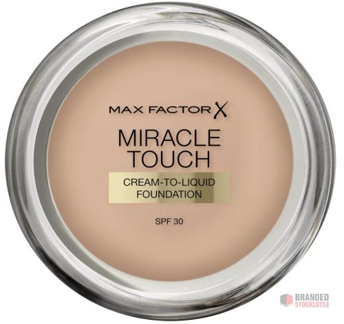 875 pieces Max Factor Miracle Touch Perfecting Foundation, Warm Almond, Full Coverage, - Premier B2B Stocklot Marketplace