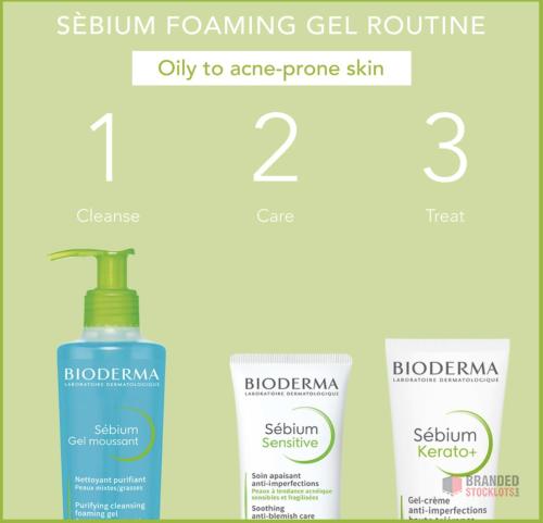 Bioderma Sébium Foaming Gel - Ultra-Gentle Purifying Cleanser for Oily - thumbnail image - Premier B2B Stocklot Marketplace