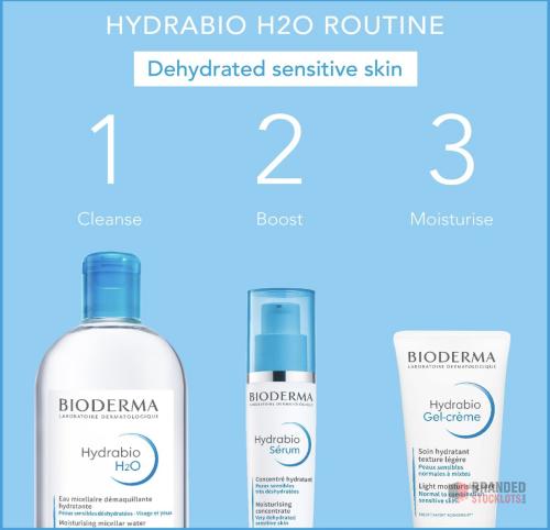 1200 pieces Bioderma Hydrabio H2O - Cleansing & Moisturising Micellar Water for Dehydrated Skin - thumbnail image - Premier B2B Stocklot Marketplace