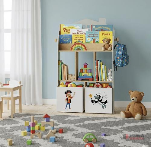 Children's Bookcase with Toy Storage Organiser - thumbnail image - Premier B2B Stocklot Marketplace