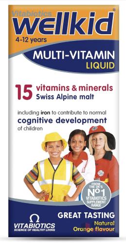 Wellkid Vitabiotics Multivitamin Liquid, 150 ml - Premier B2B Stocklot Marketplace