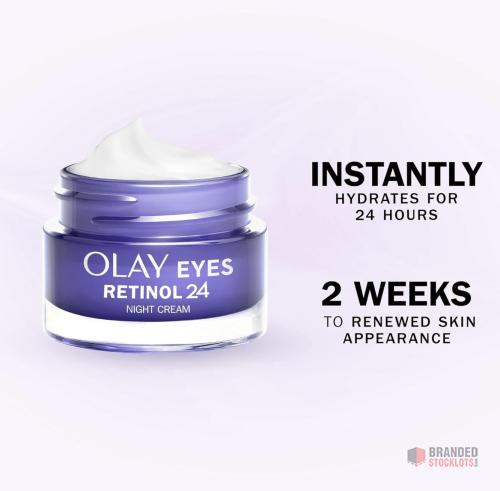 760 pieces Olay Retinol 24 Night Eye Cream, Skincare for Dark Circles with Retinyl Propionate - thumbnail image - Premier B2B Stocklot Marketplace