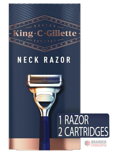 King C. Gillette Neck Razor, Handle plus 2 Blade Refills - thumbnail image - Premier B2B Stocklot Marketplace