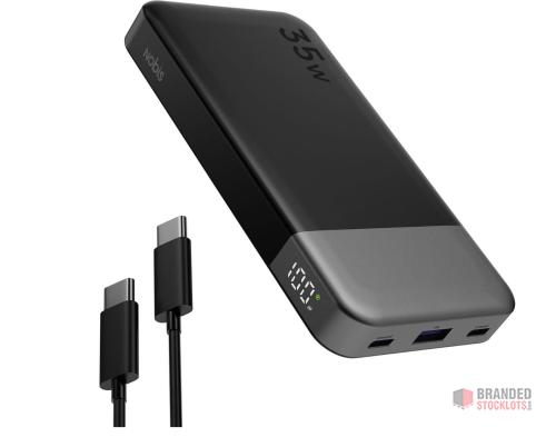 500 pieces Nobis Portable Charger, 35W 10000mAh Power Bank Fast Charging - Premier B2B Stocklot Marketplace