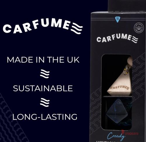 32 pieces Carfume Creedy Car Air Freshener Original| Premium Earthy Musk, Ambergris & Juniper Fragrance - thumbnail image - Premier B2B Stocklot Marketplace