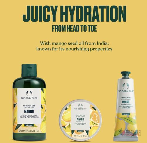 420 sets The Body Shop Mango Essentials Gift Set (Shower Gel 250ml + Body Yogurt 200ml + Hand Balm 30ml) - thumbnail image - Premier B2B Stocklot Marketplace