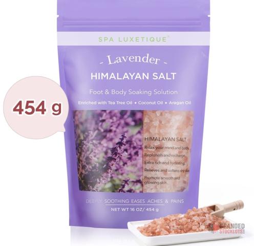 1802 pieces Spa Luxetique Himalayan Salts-3x454g Bath Salts Gift Sets with Extra Lavender Essential Oil - thumbnail image - Premier B2B Stocklot Marketplace
