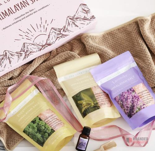 1802 pieces Spa Luxetique Himalayan Salts-3x454g Bath Salts Gift Sets with Extra Lavender Essential Oil - thumbnail image - Premier B2B Stocklot Marketplace