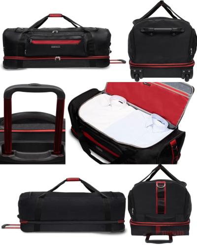 3000 pieces Swiss Tech Navigation 36" Drop Bottom Rolling Duffel with Telescopic Handle - Premier B2B Stocklot Marketplace