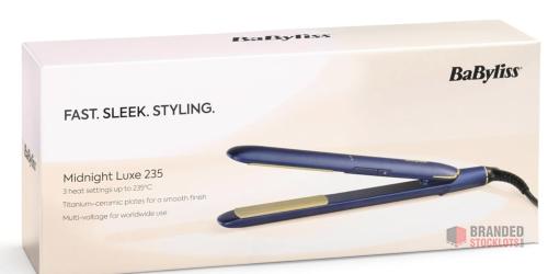 175 pieces BaByliss Midnight Luxe Hair Straighteners - Titanium Ceramic Floating Plates - thumbnail image - Premier B2B Stocklot Marketplace