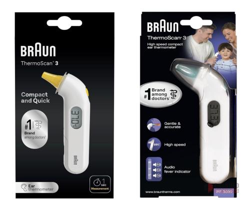 1200 PIECES Braun ThermoScan 3 Ear thermometer - Fast 1 second measurement - thumbnail image - Premier B2B Stocklot Marketplace