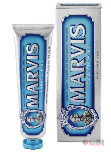 600 PIECES Marvis Aquatic Mint Toothpaste, 85 ml, Sensational Flavoured Toothpaste Helps Remove Plaque - Premier B2B Stocklot Marketplace