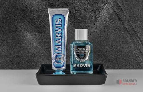 600 PIECES Marvis Aquatic Mint Toothpaste, 85 ml, Sensational Flavoured Toothpaste Helps Remove Plaque - thumbnail image - Premier B2B Stocklot Marketplace
