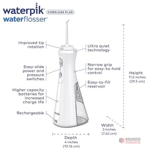 312 PIECES Waterpik Cordless Plus Water Flosser (UK 3-Pin Plug) - Premier B2B Stocklot Marketplace