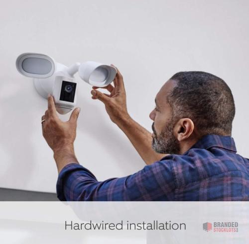 95 pieces Ring Floodlight Cam Wired Pro | Outdoor Security Camera 2K Video with Ring Vision - thumbnail image - Premier B2B Stocklot Marketplace