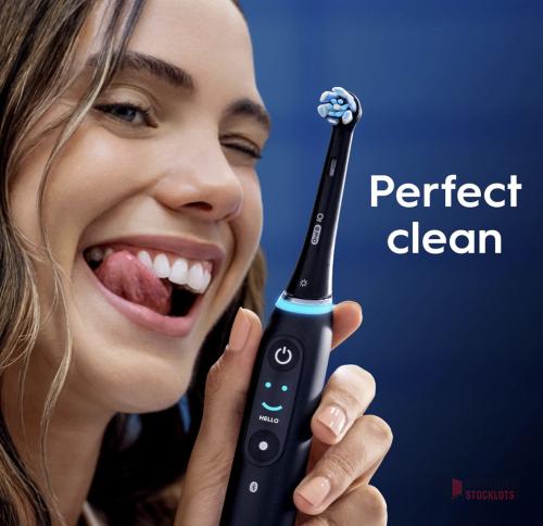 400 packs Oral-B iO Specialised Clean Electric Toothbrush Head, Precisely Angled Tufts for Deeper Plaque Removal - thumbnail image - Premier B2B Stocklot Marketplace