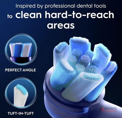 400 packs Oral-B iO Specialised Clean Electric Toothbrush Head, Precisely Angled Tufts for Deeper Plaque Removal - thumbnail image - Premier B2B Stocklot Marketplace