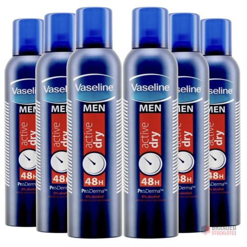 165 packs Vaseline Men Spray Deodorant 6-Pack - 48-Hour Protection for Active Men!" - Premier B2B Stocklot Marketplace