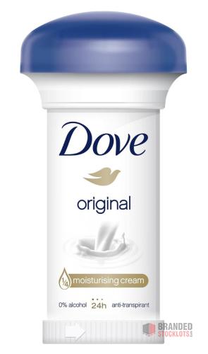 1062 packs Dove Original Anti Perspirant Cream 50ml x 3 Packs - thumbnail image - Premier B2B Stocklot Marketplace