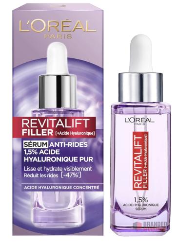 215 pieces L'Oréal Paris - Revitalift Filler - Anti-Wrinkle Serum with Pure Hyaluronic Acid - 30 ml - Premier B2B Stocklot Marketplace