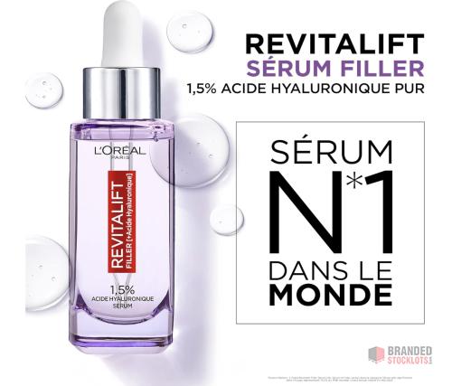 215 pieces L'Oréal Paris - Revitalift Filler - Anti-Wrinkle Serum with Pure Hyaluronic Acid - 30 ml - thumbnail image - Premier B2B Stocklot Marketplace