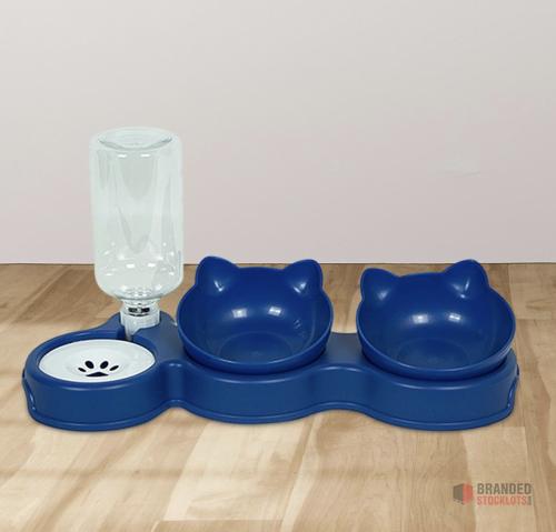 4000 pieces Fonowx 3 in 1 Cat Bowl Set Pet Feeding Bowls, Cat Bowls With Stand - thumbnail image - Premier B2B Stocklot Marketplace