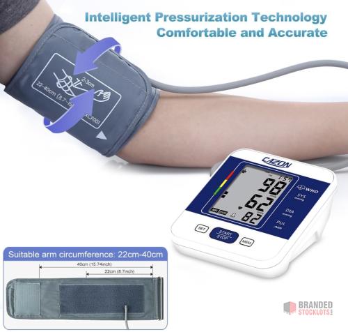 420 pieces CAZON Blood Pressure Monitors Large Cuff Blood Pressure Machine BP Monitor Upper Arm - thumbnail image - Premier B2B Stocklot Marketplace