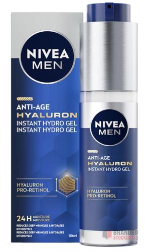 3696 pieces NIVEA MEN Anti-Age Hyaluron Face Moisturising Gel (50ml) - Premier B2B Stocklot Marketplace