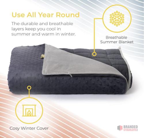 720 pieces Cosi Home Luxury Weighted Blanket Suitable - 3.2kg with Ultra-Soft Washable Cotton Cover - thumbnail image - Premier B2B Stocklot Marketplace