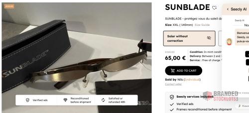 1222 pieces SUN BLADE – PERFORMANCE SUNGLASSES Only €0.99 per Unit | Retail Price €69 - thumbnail image - Premier B2B Stocklot Marketplace