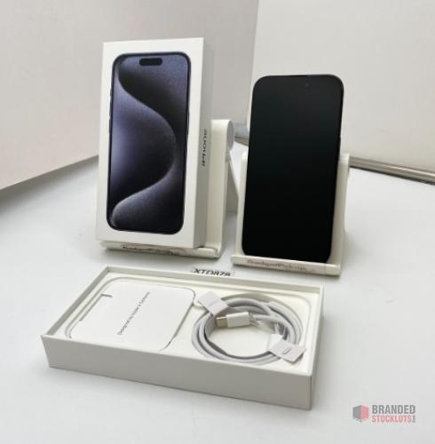 NEW Sealed iPhone 15 Pro 128GB – MOQ 8 Units – EU Stock Poland - thumbnail image - Premier B2B Stocklot Marketplace